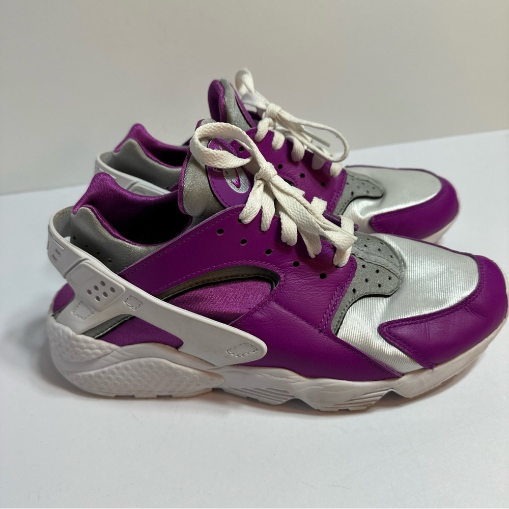 Nike By You Air Huarache Run Purple White Gray Size 9.5